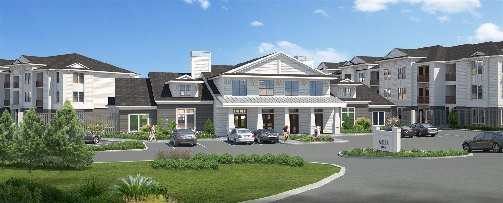 Ariza Temple II multifamily community clubhouse and entrance in Temple, Texas