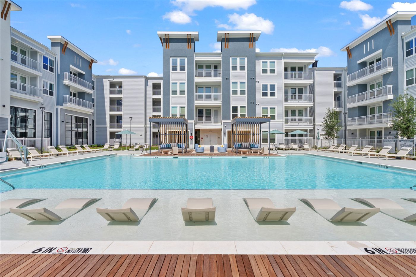 Pool and courtyard amenities at Ariza Dripping Springs